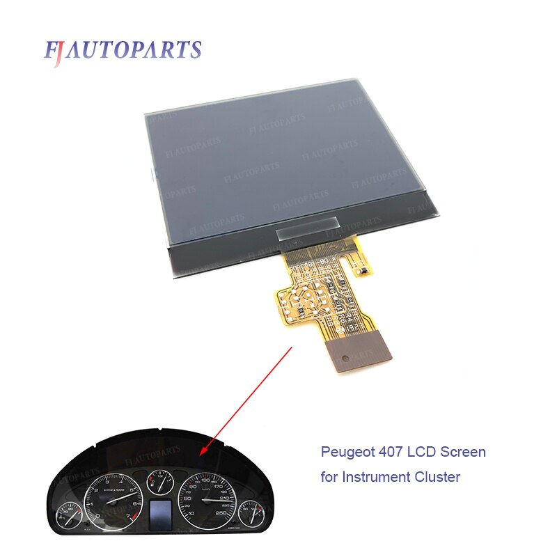 Mittariston kojelauta lcd -näytön vaihto peugeot 407 407sw hdi pari lcd -näytön korjaus