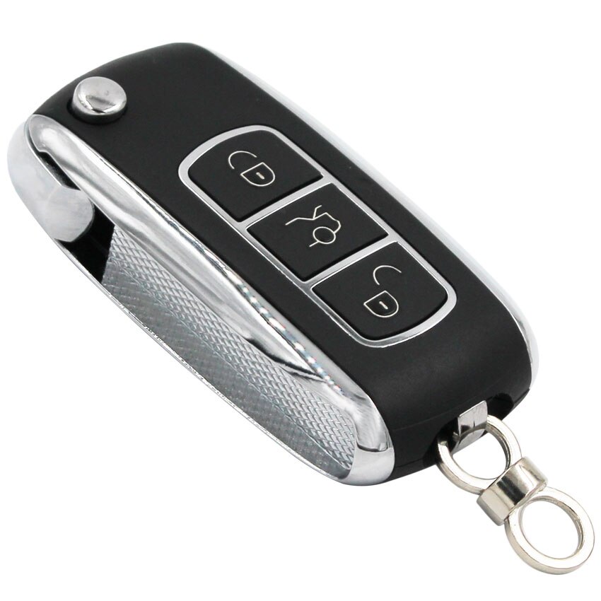 2 botón actualizado plegable, abatible remoto llave de coche 433MHz ID40 Chip P/N: 93286048 para Opel HU46 / HU100 / HU43 / YM28 hoja sin cortar