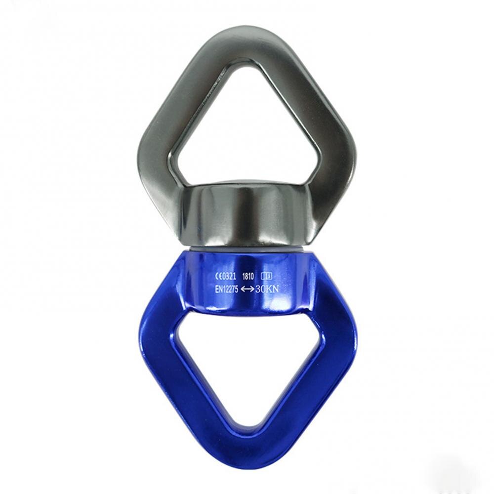 30KN Rotational Device Rope Swivel for Aerial Silks Dance Swing Hammock Climbing camping equipment Climbing Accessories: Blue Grey