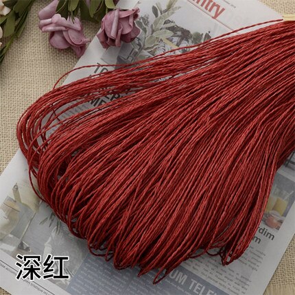 500G Raffia Stro Garen Hand Haken Garen Voor Diy Hoeden Handtassen Kussens Verpakking Wikkelen Materiaal Gehaakte Stro Hoed Lijn tas: 11