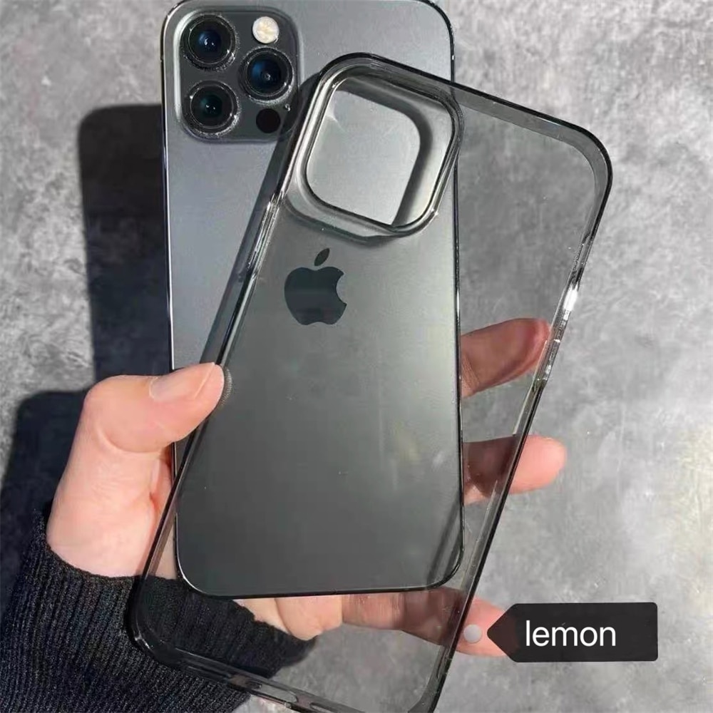 Doorzichtig Zwart Zacht TPU Hoesje Voor Iphone 15 14 13 12 11 Pro Max X Xs Xr 6 7 8 Plus Se Transparante Bescherming Achterkant