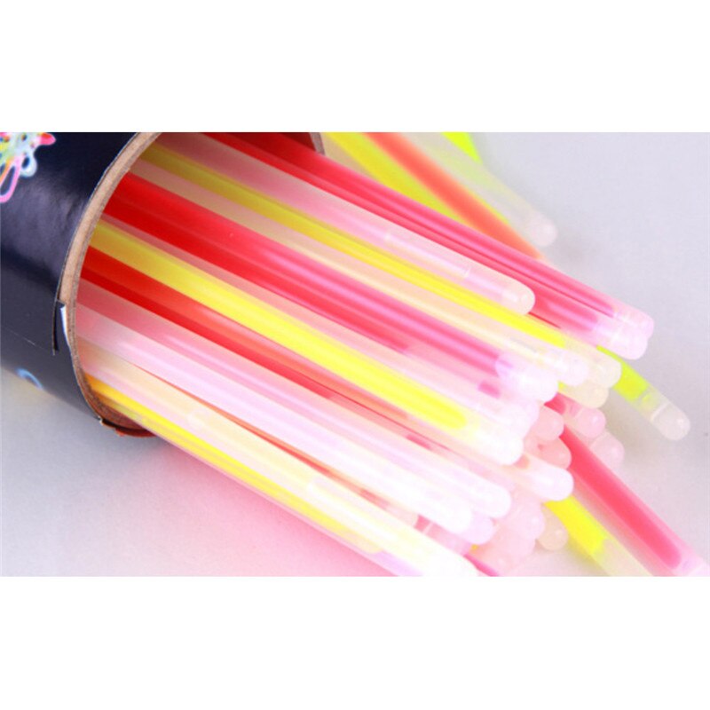 100 STKS Premium Glow Sticks Armbanden Neon Light Gloeiende Party Gunsten Rally Raves Verlichting Stok verscheidenheid van kleur willekeurige mix