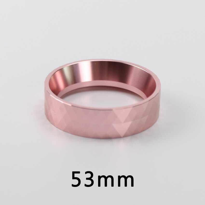 53mm doseringsring i aluminium med magnet, portafilter erstatningsring til kaffefilter til espressobrygging: Rosa