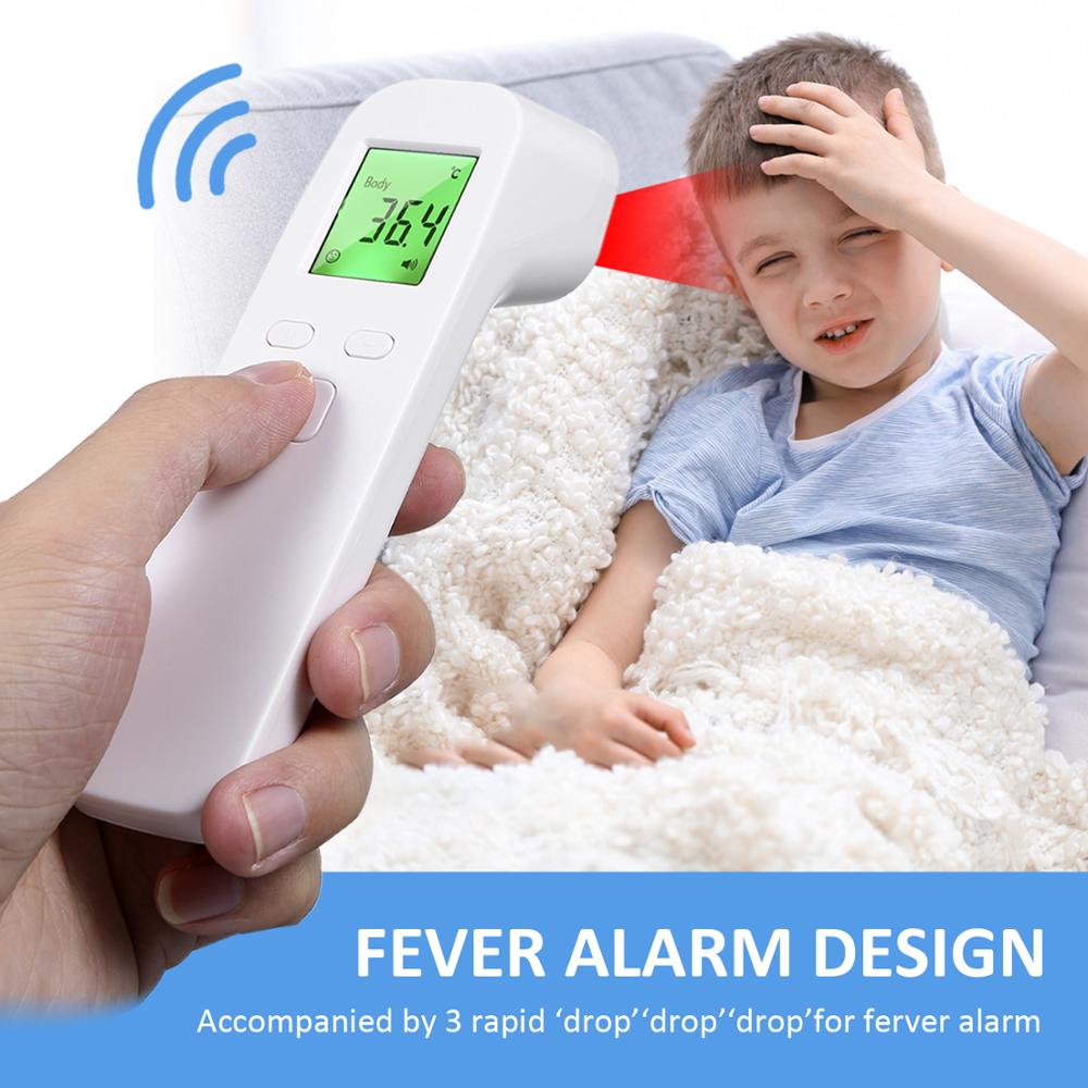 Non-contact IR Infrared Forehead Body Thermometer Handhold Portable Temperature Measurement LCD Digital Display for Kids Adults