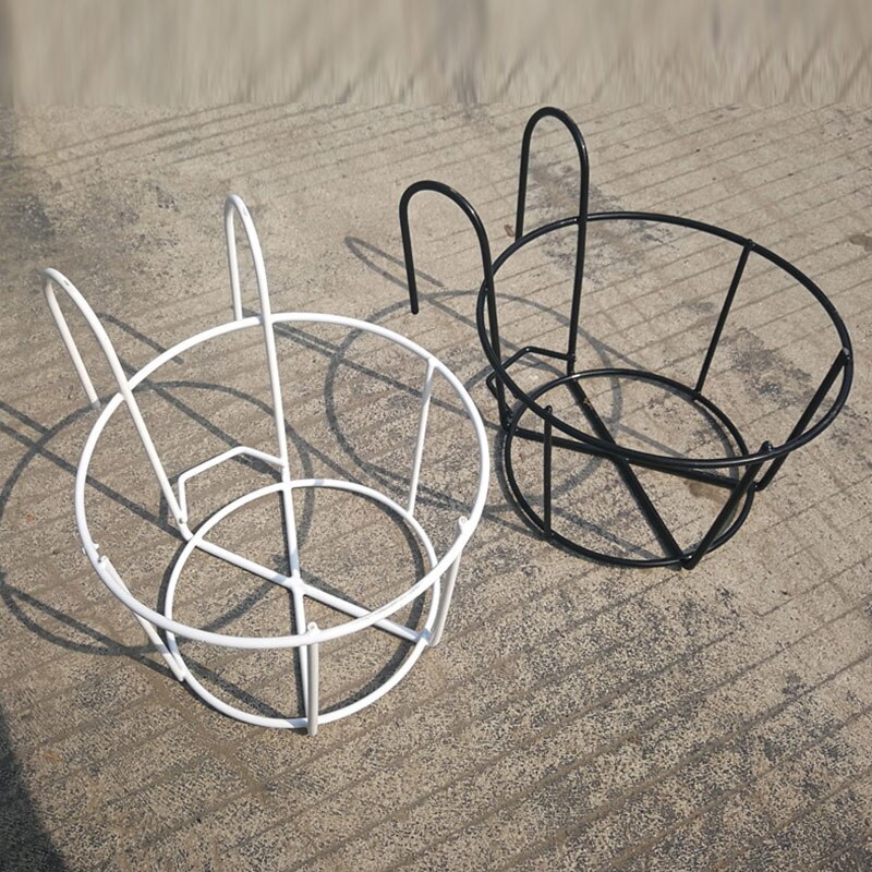 Hanging Plant Iron Racks Balcony Round Flower Pot ... – Vicedeal