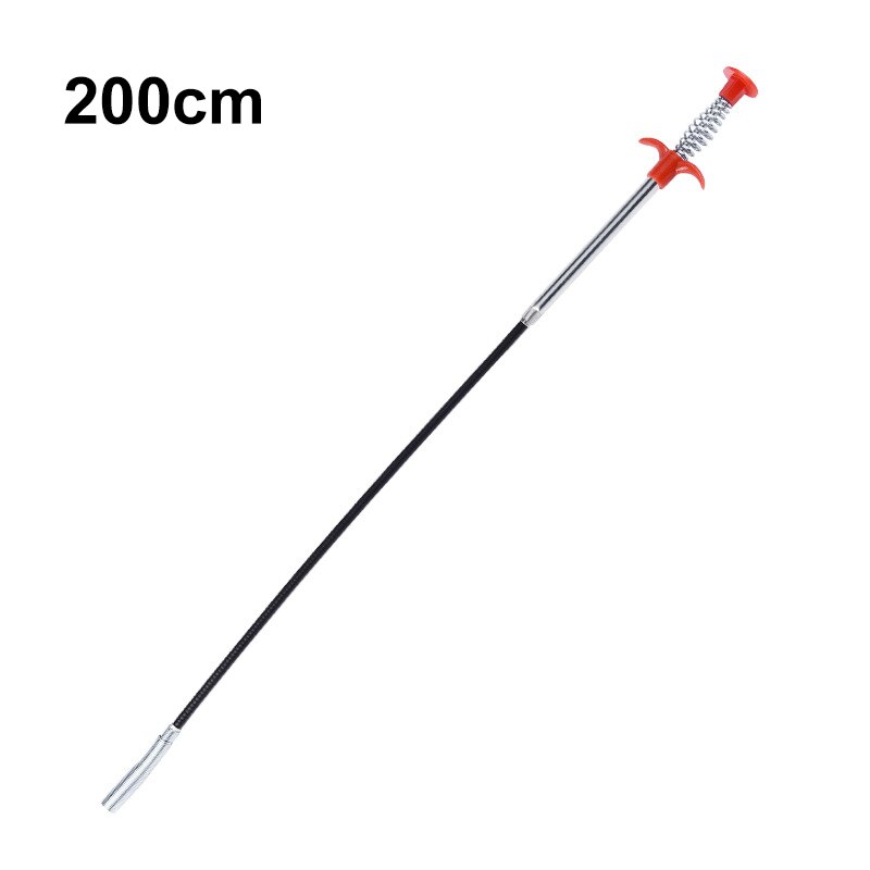Pipe Dredging Tools Drain Hair Cleaning Pipe Dredge Cleaner Household Cleaning Tools For The Kitchen 하수구청소기계도구: 200CM