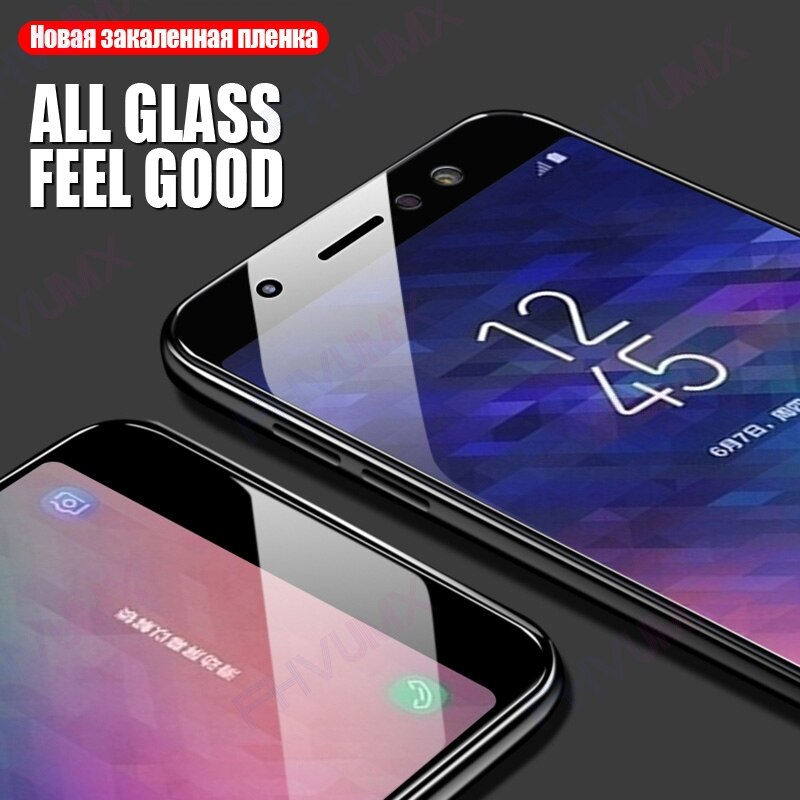 500D Full Protective Glass For Samsung Galaxy J4 J6 Plus j2 J3 J7 J8 Screen Protector Film A6 A8 Plus A5 A7 A9 Glass