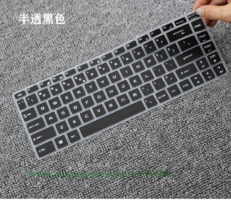 15.6 inch Laptop keyboard Cover Protector Skin For MSI GS65 GF63 P65 PS63 WS65 9TH station Creator Stealth 15" MSI PS42 Notebook
