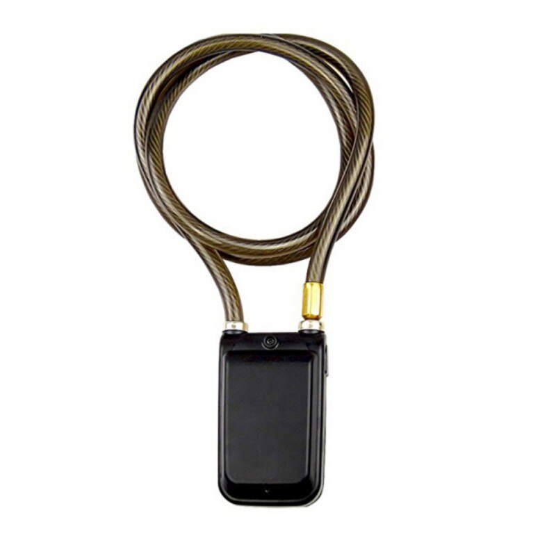 Moto Anti-vol serrure alarme intelligente Bluetooth serrure par téléphone Mobile Intelligent APP contrôle étanche 110dB alarme: black