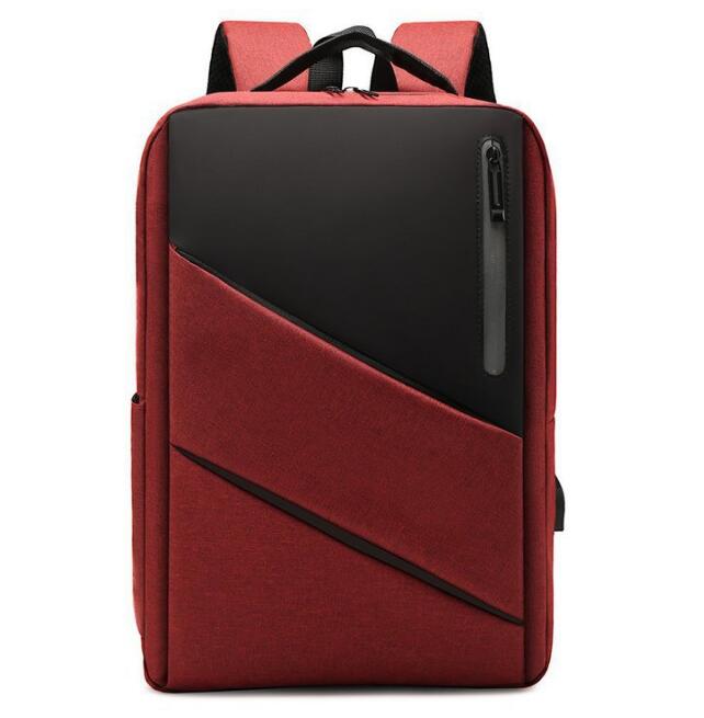 Chuwanglin rejserygsæk mænd multifunktionel taske passer til 15.6 tommer bærbare rygsække mandlig mochila stil bogtaske  y62808: Rød