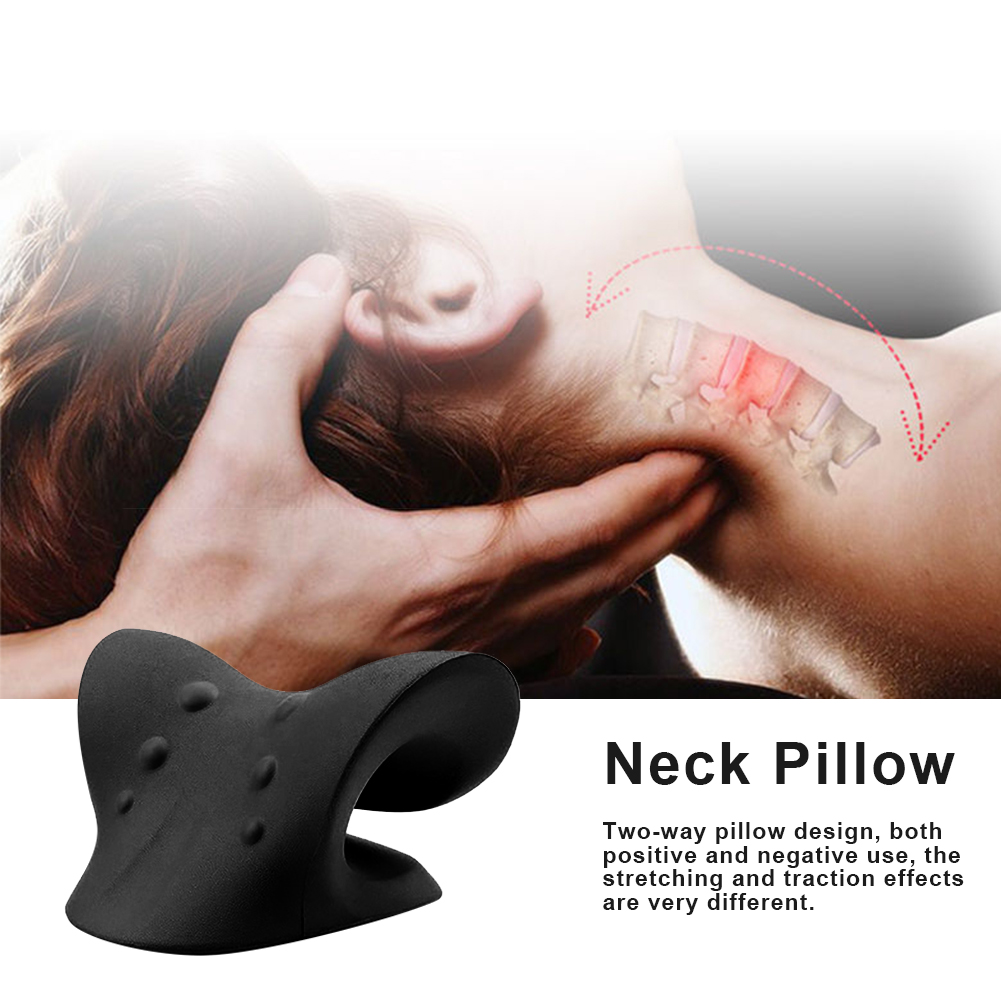 Portable Muscle Relaxation Shoulder Neck Pillow Therapy Alignment Relieve Pain Cervical Spine Stretch Massage