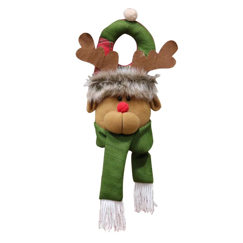 Juldekoration hängande fönsterdekoration gammal man snögubbe docka för dörrknackare självhäftande prydnadsföremål festliga förnödenheter: 3