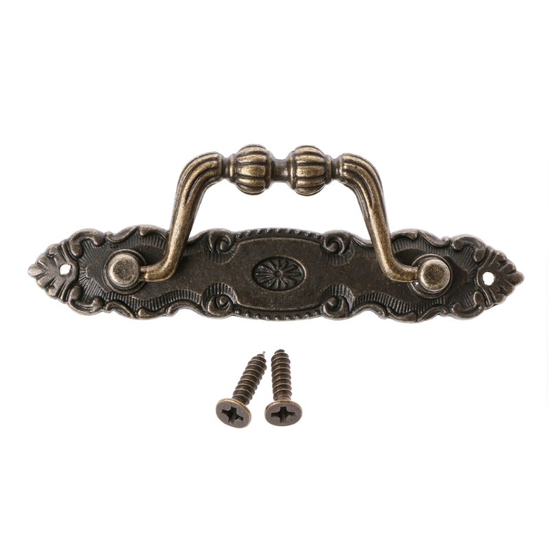 Antik skab skuffehåndtag bronze dørhåndtag bryst kommode vintage træknap whosale
