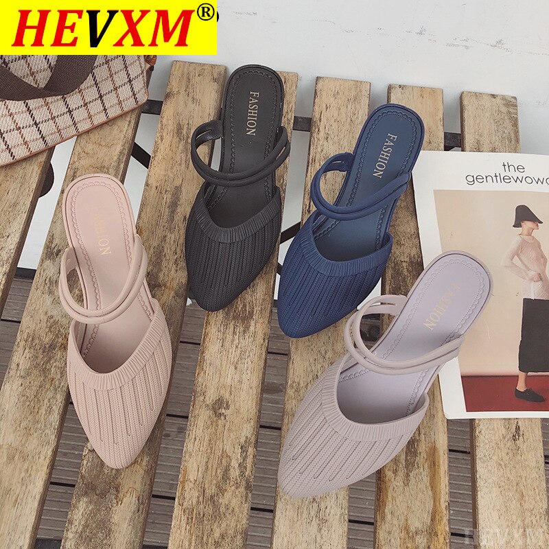 Modne damskie sandały 2021 muły kapcie na buty na plażę blisko palec u nogi kobiety obcasy Strappy kliny buty dla kobiet plastikowe sandały