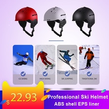 Profissional capacete de esqui homem mulher adulto motocicleta skate skate snowboard neve esportes ao ar livre seguro quente