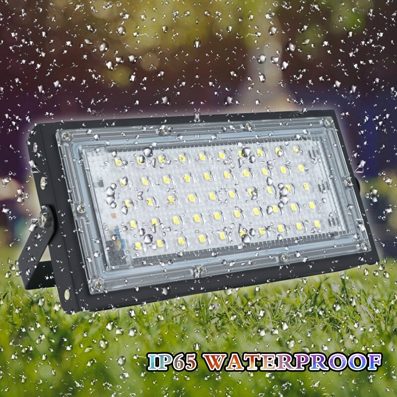 LED Flood Light AC 220V 230V 240V Perfect Power Floodlight LED street Lamp 50W Waterproof Landscape Lighting IP65 led spotlight