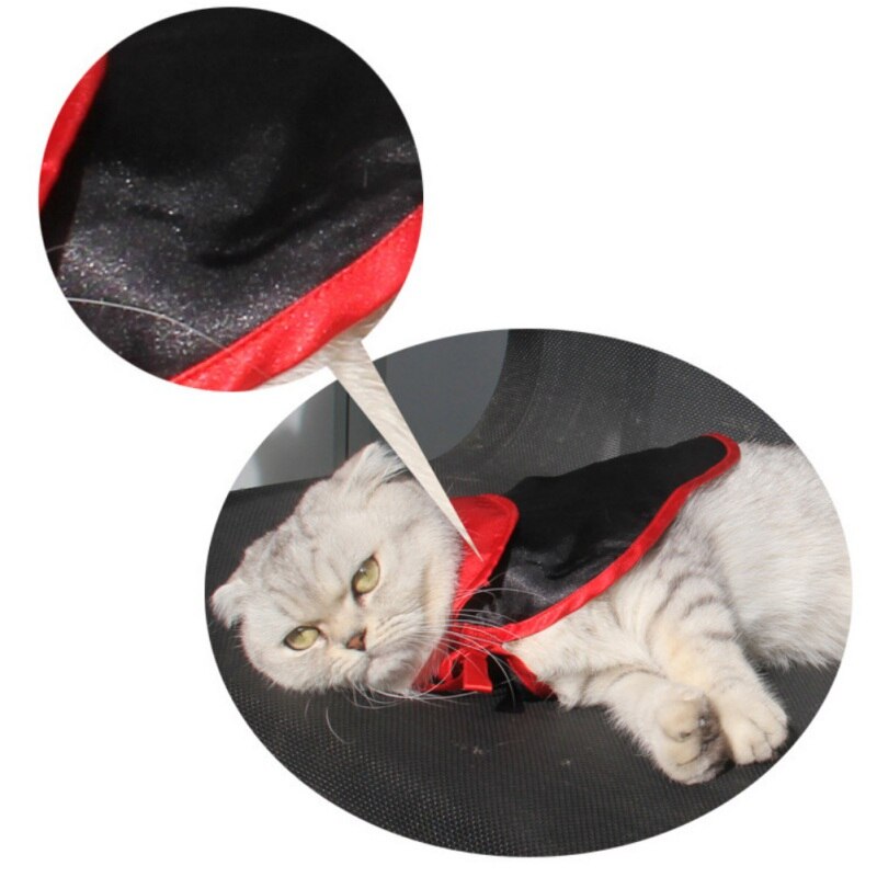 Halloween Small Cat Costume Jumpsuit Outfits With Cloak Pet Cat Clothes Cosplay 1PC Comfortable And Breathable