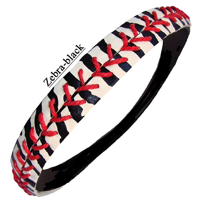 Diademas de softball-Costura de punto Fastpitch elástico deportivo y Diadema de de Judy: zebra