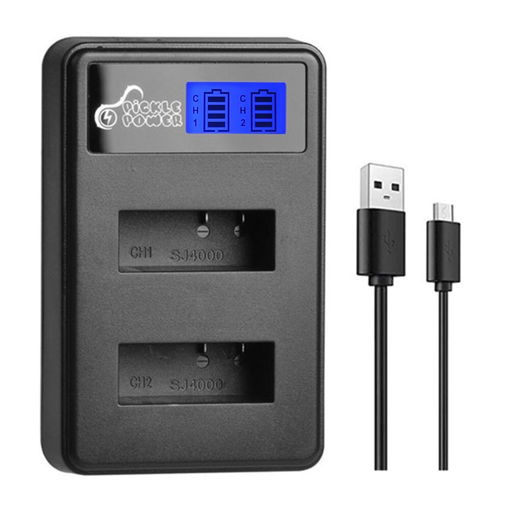 Batería y cargador PG1050 de 1180mAh para SJCAM, SJ4000, WiFi, SJ5000, WiFi Plus, M10, SJ5000 plus, SJ6000, SJ7000: 1 Charger
