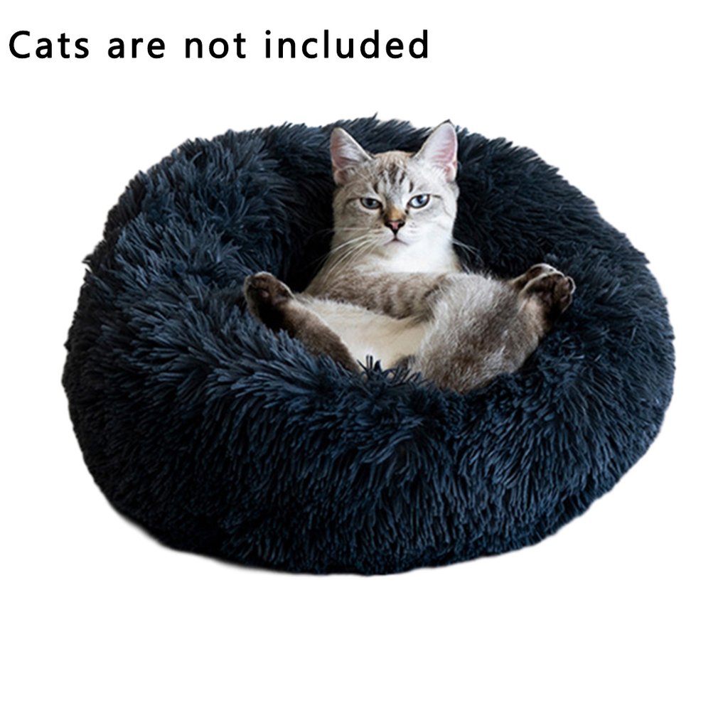 Autumn And Winter Thickening South Korean Plush Round Pet Nest Mat Cat Litter Kennel Small And Medium Cloth Pet Nest
