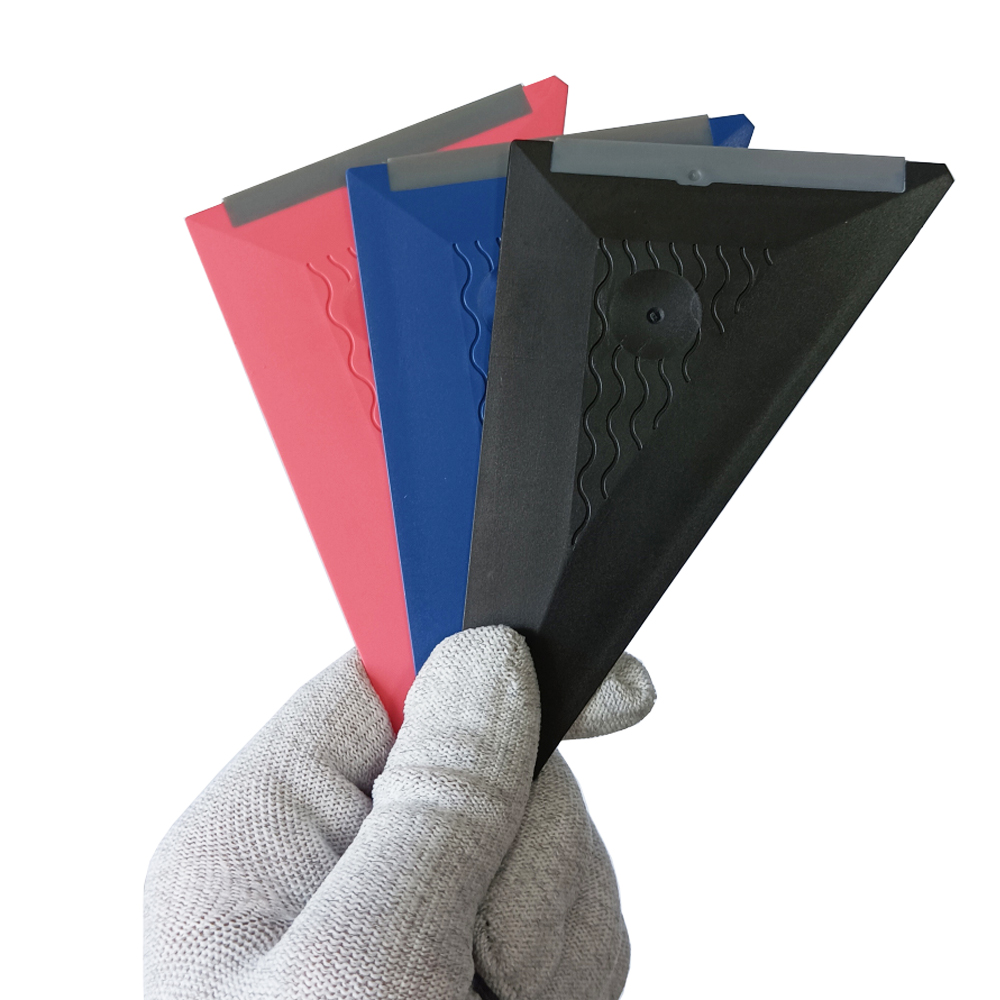 3Pcs Corner Triangle Car Scraper Window Tinting Squeegee Carbon Film Edge Tucking Tool Sticker Decals Wrapping Vinyl Applicator