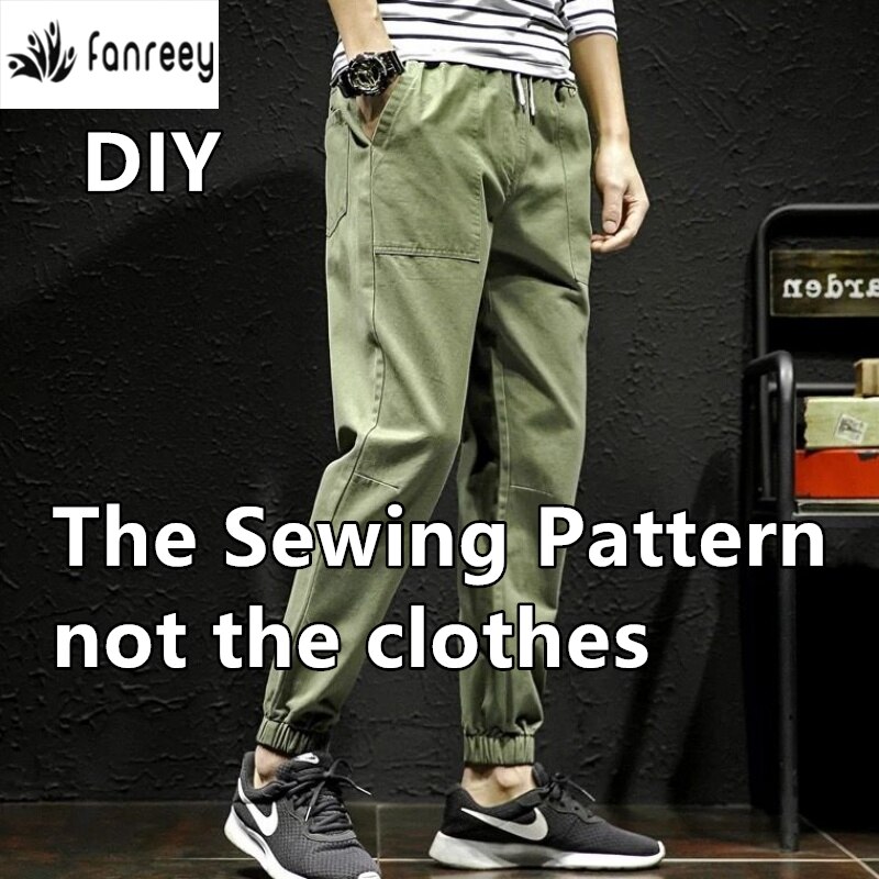 Naaien Patroon Van Mannen Jogger Broek Patroon Voor Naaien Diy Eenvoud Patronen WW-M808