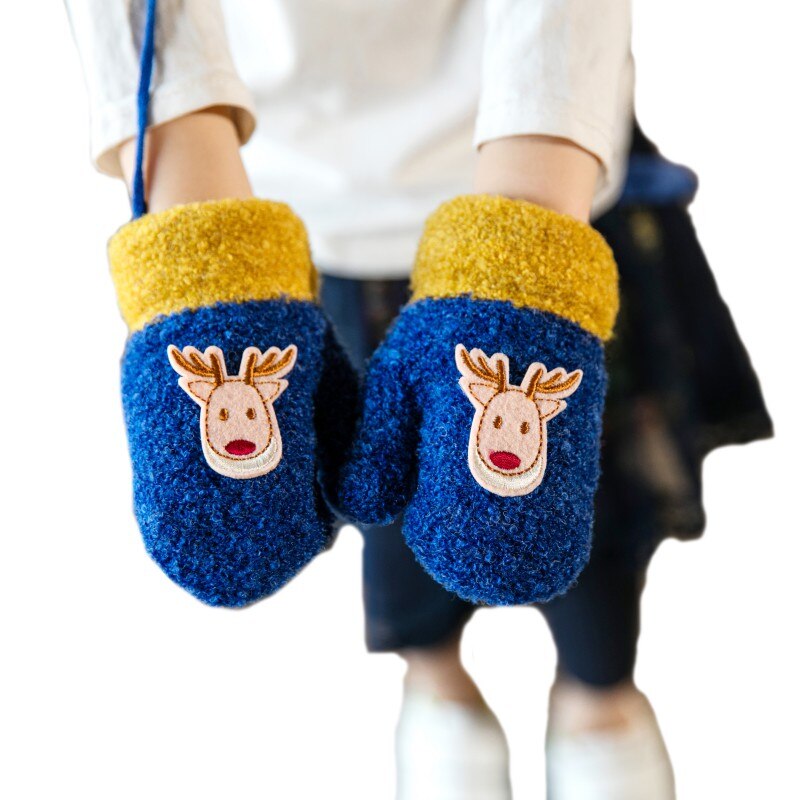 Gants de noël pour enfants | Gants d'hiver, gants en coton pour enfants: Bleu