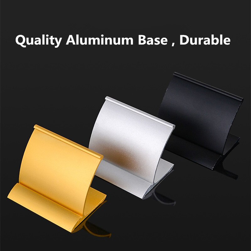120*106mm Marketing Poster Sign Holders Small Name Plate Photo Ads Frame Place Card Holder Tag Pricing Display Stand