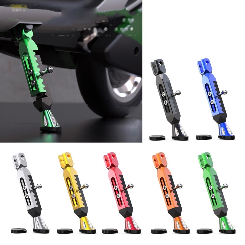 Pata de cabra Universal para motocicleta eléctrica, soporte de Pie ajustable para estacionamiento lateral, soporte para moto eléctrica