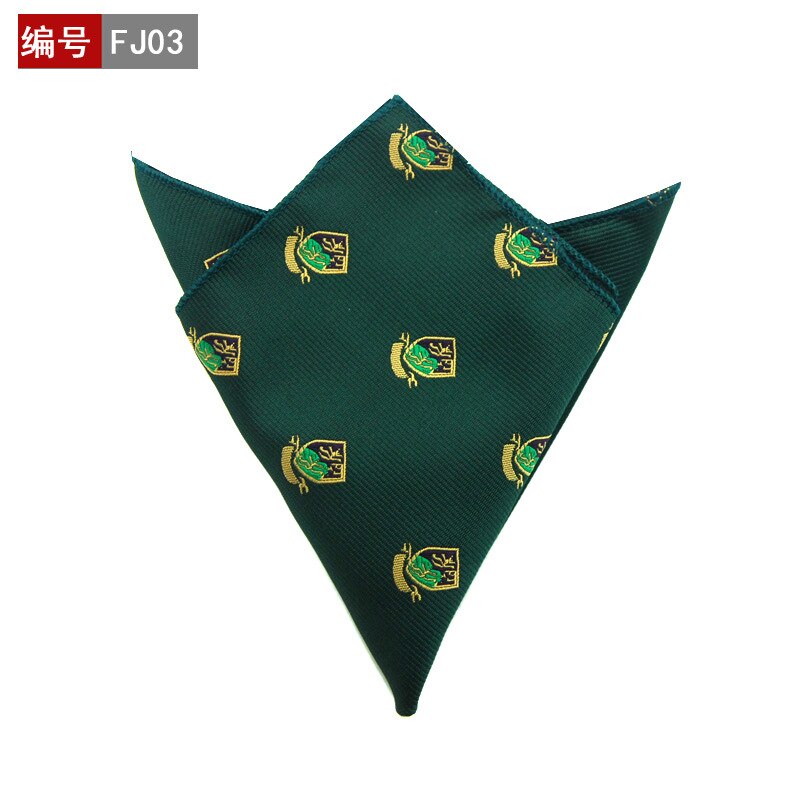 25*25cm polyester lommetørkle herre business dress floral lomme firkantet hankies klassisk rutete lomme håndkle