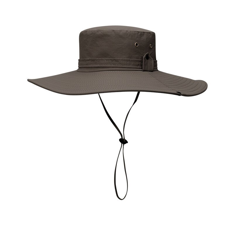 Travelers Ourtdoors on foot Fisherman Hat Man Wide Brim Hat Waterproof Boonie Hat Camping Men Plus Size Bucket Hat Sun Cap 60cm