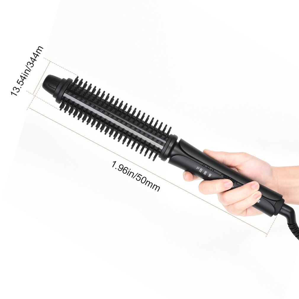 U-Kuss Austauschbar Pinsel & Clip Super Hart Titan Beschichtete Heizplatte Dual Spannung 3 in 1 ionisch Haar styler Haar Curler
