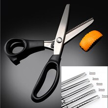 Tijeras de Pinking para manualidades, 9 pulgadas, zigzag, tela de cuero, corte de papel, herramientas hechas a mano DIY, tijeras de costura a medida