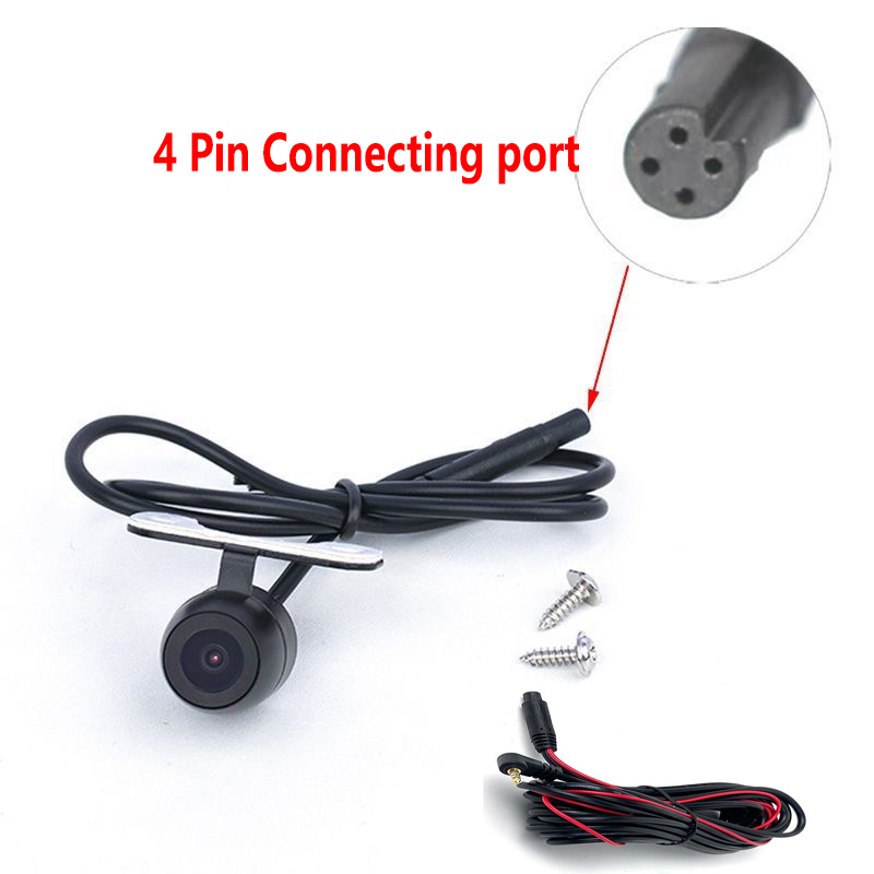 Omgekeerd beeld Dashcam HD 4-pins kleine vlinder Dashcam HD Nachtzicht waterdichte zonwering: Goud