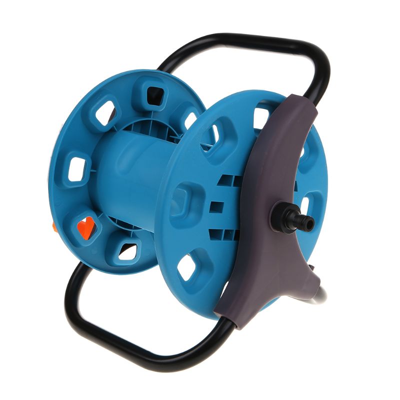 Portable Garden 25M Water Hose Reel Cart Storage Rack Holder Winding Waterpipe Bracket Shaking Tools 62KD