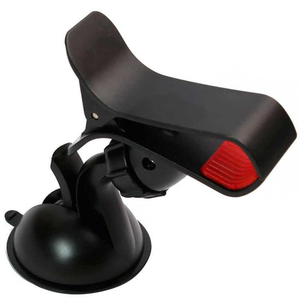 Universele Auto Telefoon Clip Houder Auto Voorruit Stand Met Zuignap Voor Mobiele Telefoon Mobiele Gps: Black