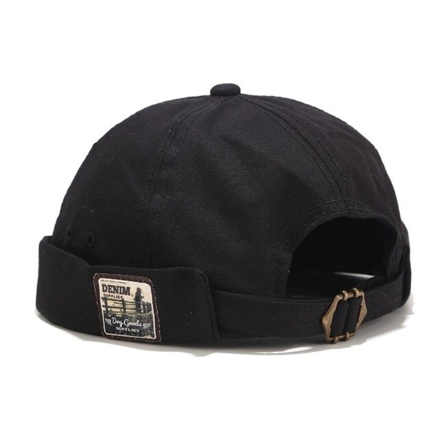 Mutsen vintage pet ademende hoed zonder rand bboy hiphop sportmuts hiphop hoed matrozenpet dans: Zwart