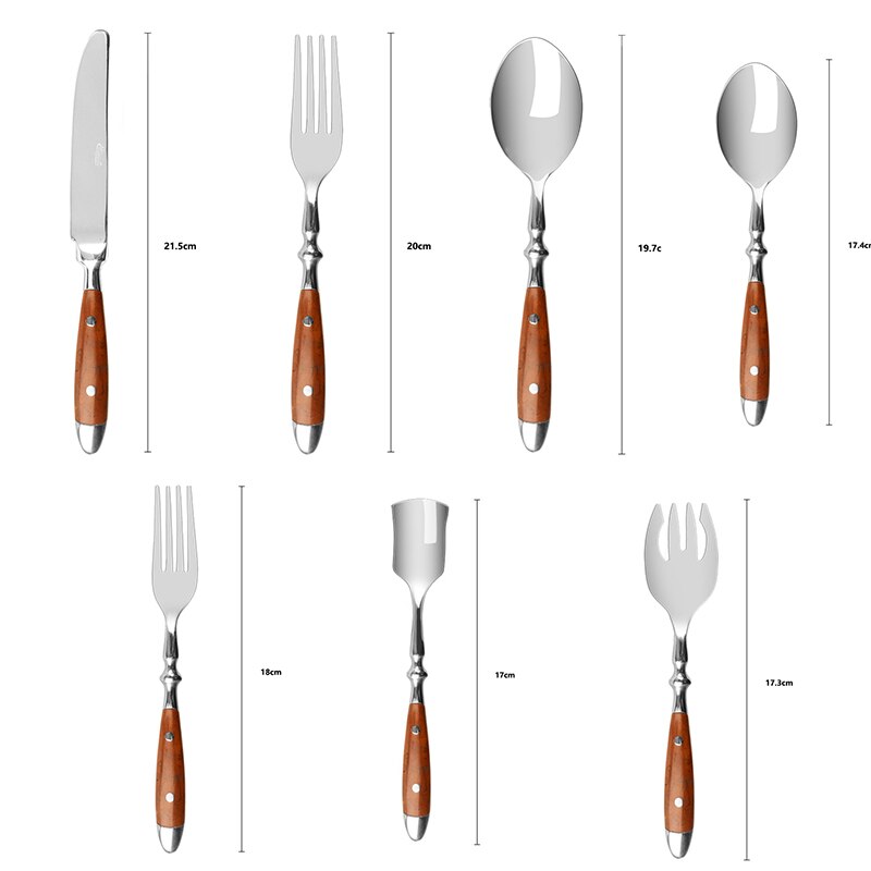 Cutlery Set Stainless Steel Western Tableware Knife Fork Spoon Dinnerware Set Flatware Kitchenware Kitchen Gadget Sets