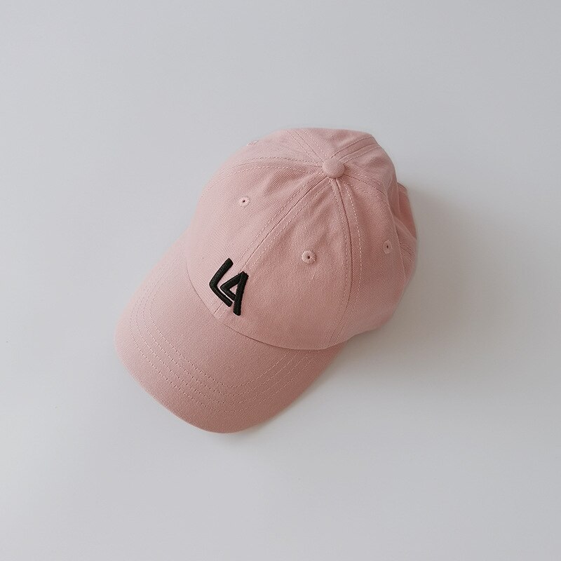 Jongen Meisje Baseball Cap Koreaanse Versie Tij Pure Kleur Hip-Hop Snapback Hoeden Casual Kinderen Caps Outdoor Kids zonnescherm Hoed: Pink