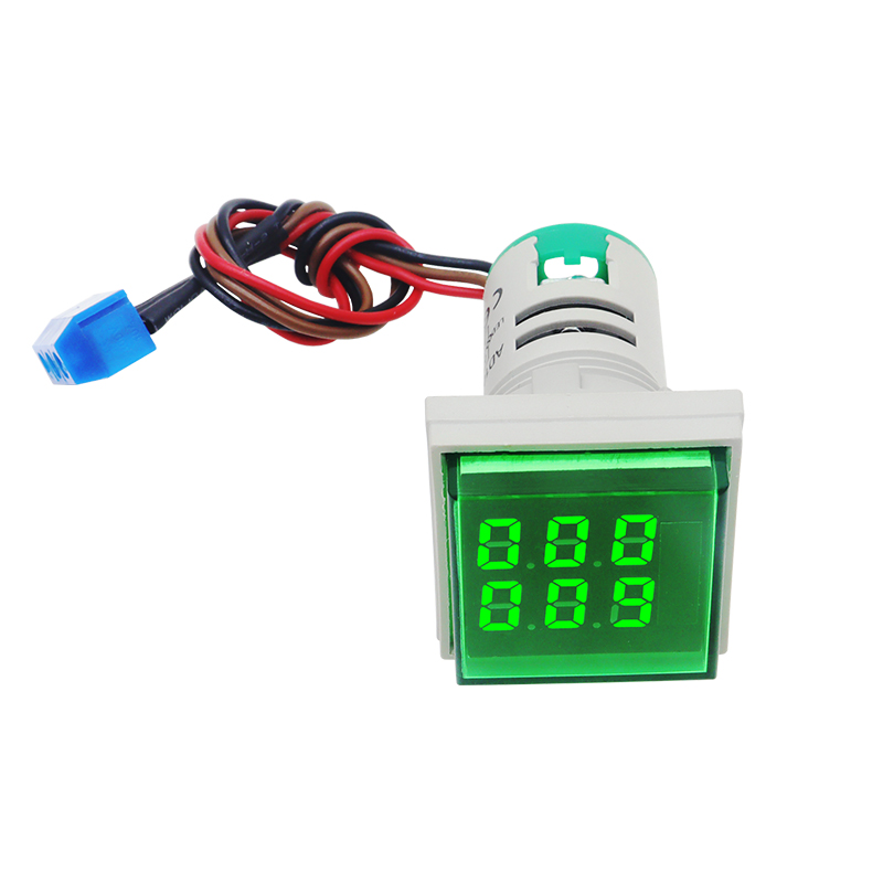 Panel Counter Meter Mini 22mm LED Digital Display Square Round Timer For Industrial Use AC220-380V 0-999999: Red