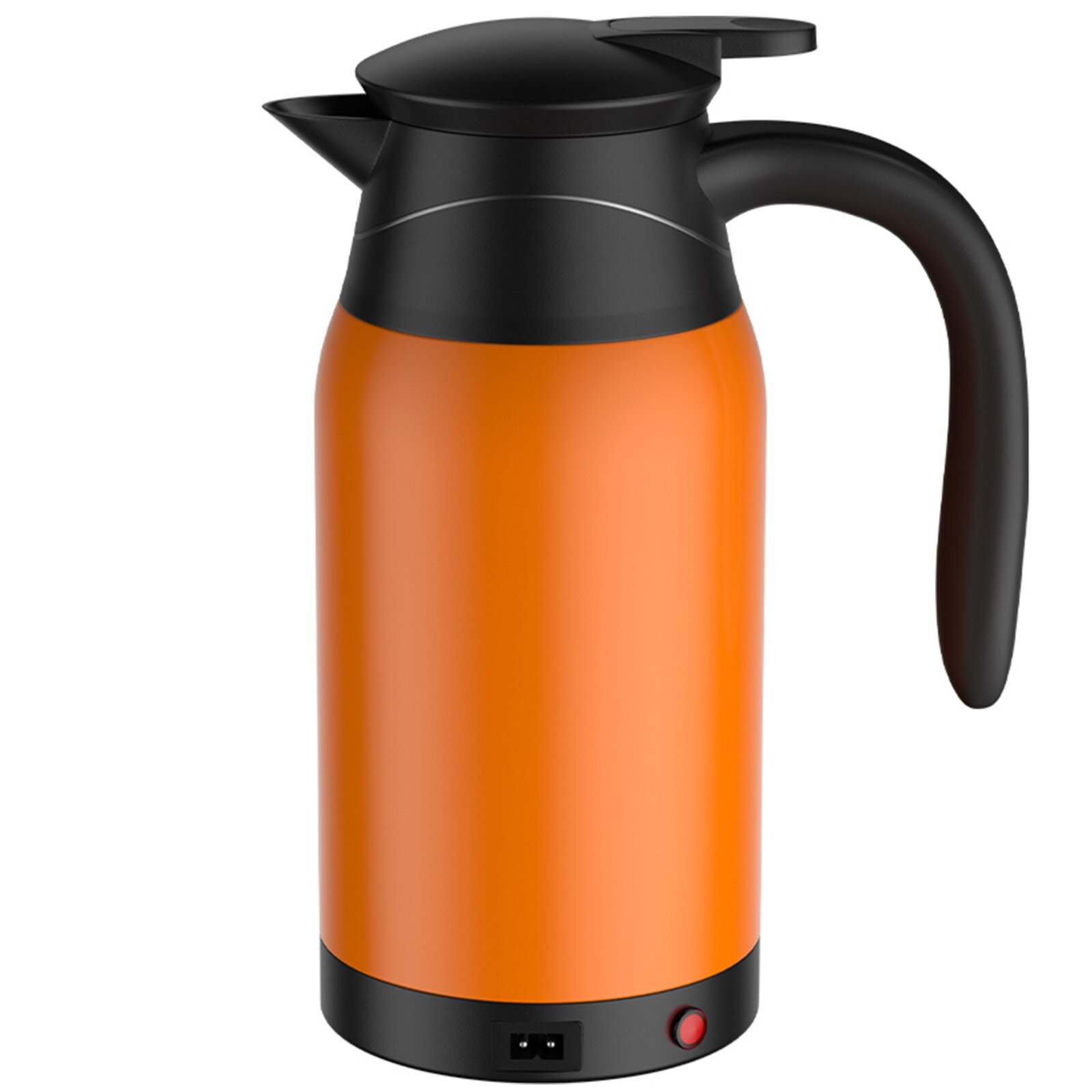 Gourde chauffante électrique pour voiture, bouilloire à eau, en acier, 24v, 1000ml, Thermos, # g30: YELLOW