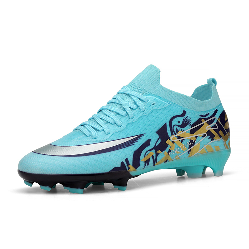 Männer Fußballschuhe Original schnell Fußball Bereich Stiefel Gesellschaft Stollen Fußballschuhe Ultraleichte Sneaker Stollen Spiel: Schwarz / 37