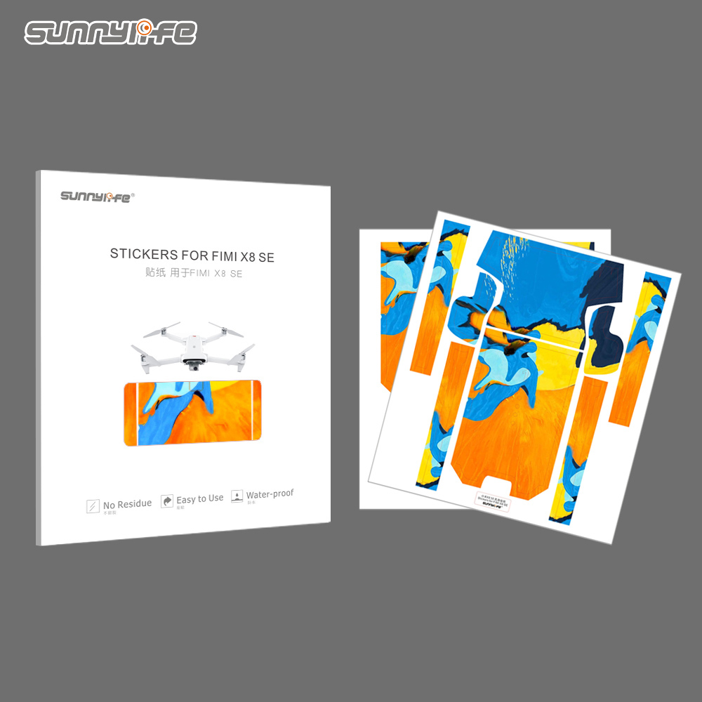 PVC Stickers Beschermende Huid Voor Xiaomi FIMI X8 SE Drone Decals Fimi X8 Wrap Accessoire Waterdicht Krasbestendig