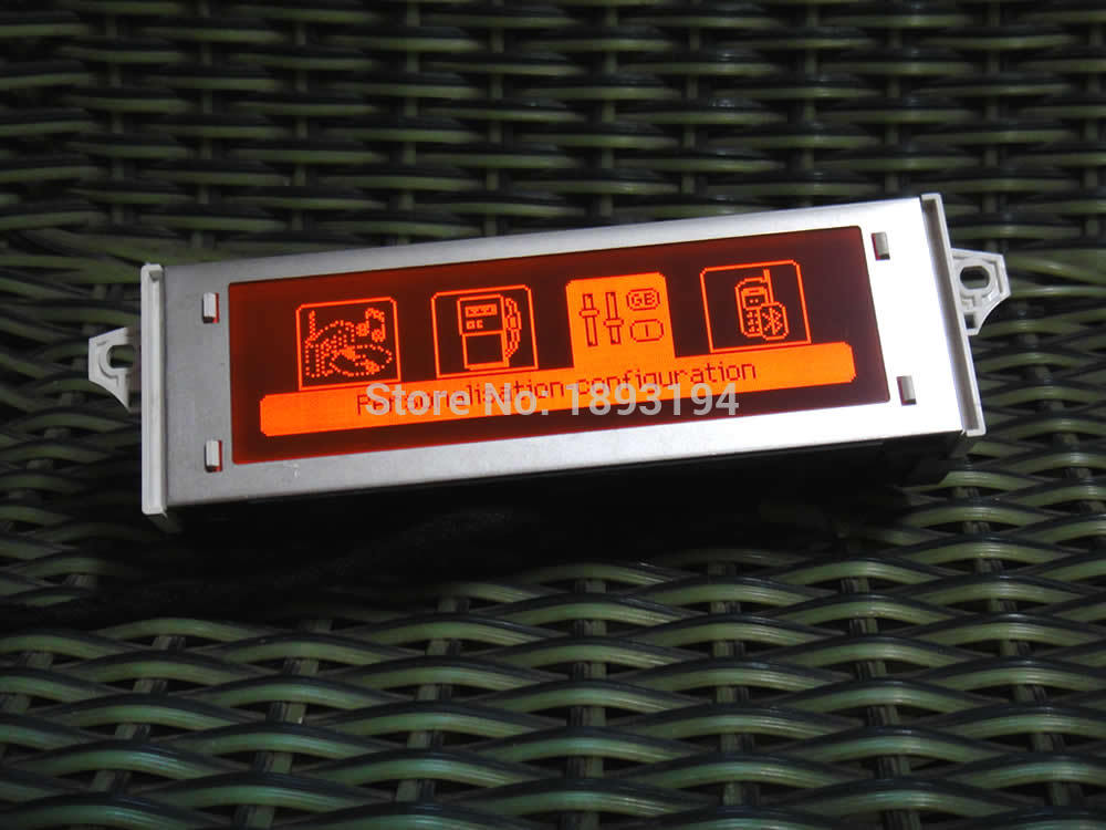 Alkuperäinen auton näytön tuki usb- ja bluetooth -näyttö punainen näyttö 12 -nastainen punainen peugeot 307 407 408 citroen  c4 / c5: lle