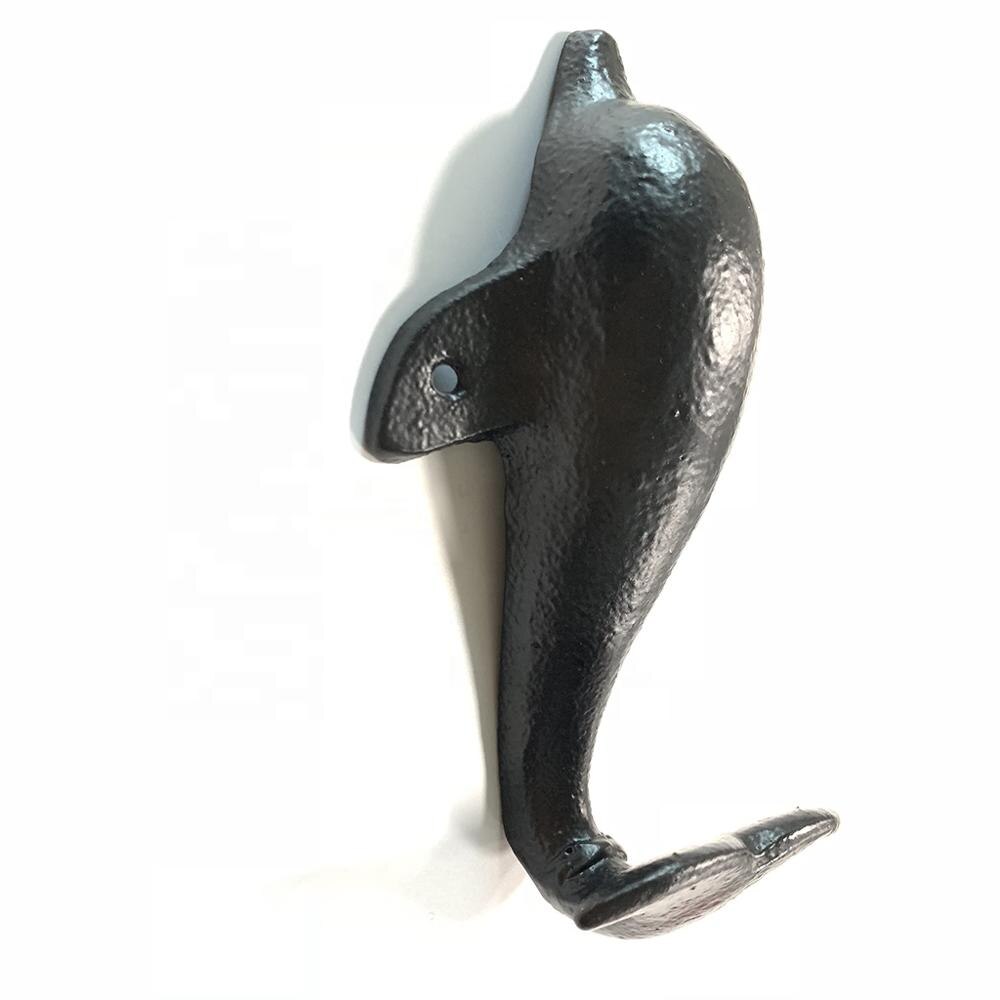 maison créative dauphin décoration métal fonte en fer forgé Animal mural crochet