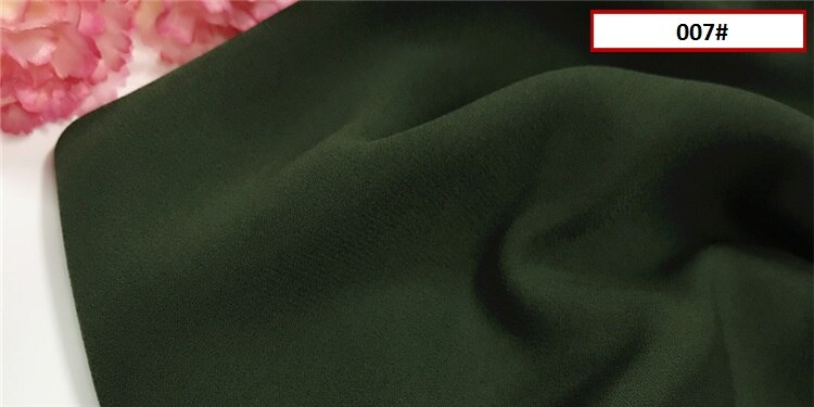 Mousseline de soie tissu Opaque doux tissu pour mousseline de soie robe blouse skite mariage décor bricolage blanc noir rose rouge jaune bleu 120d tissu: 7