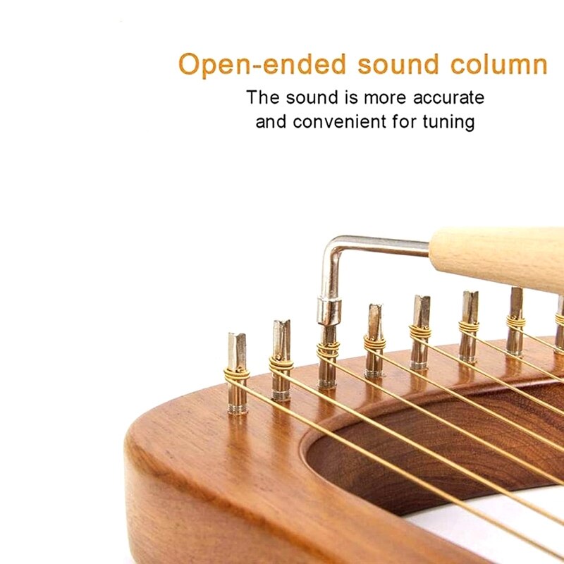 Sixteen-String Harp, 16-String Piano Piano Steel Wire String Wood Body Wood Veneer Top String Instrument