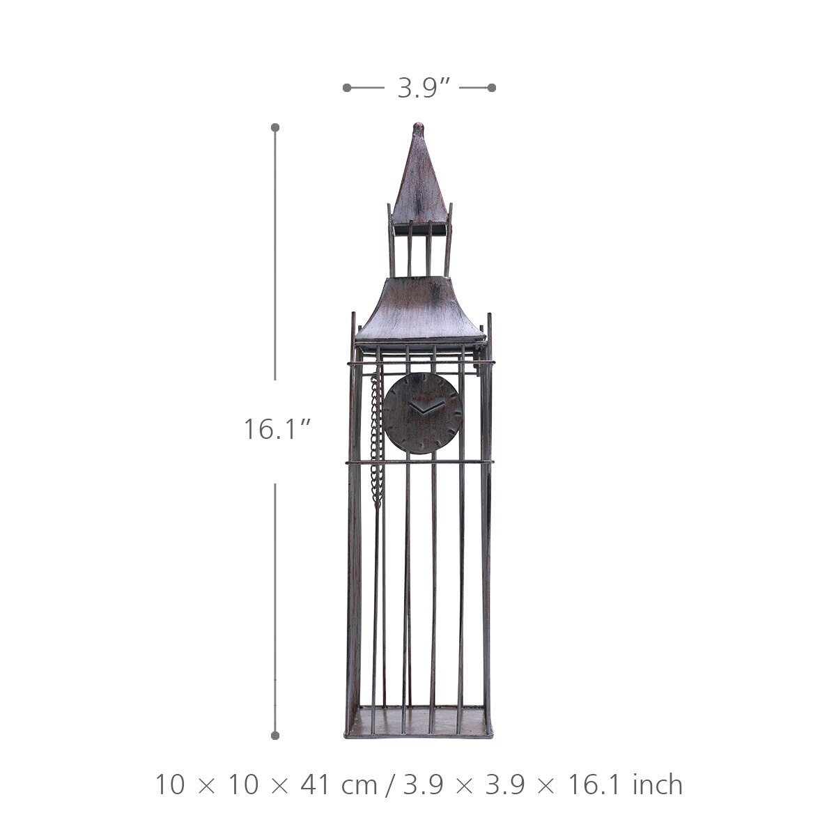 Tooarts Big Bell Tower Wine Rack Art Decoration Wine holder Iron Handmade Craft Display and Storage Rack Home Decor