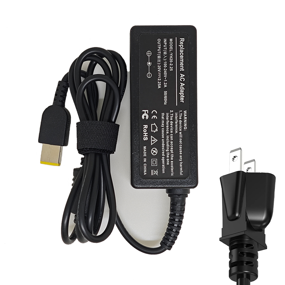 Laptop Charger 45W 20V 2.25A Slim Tip AC Adapter ADLX45NCC3A for Lenovo ThinkPad X230s X240 X240S X250 X260 X270 T440 T440S: Red