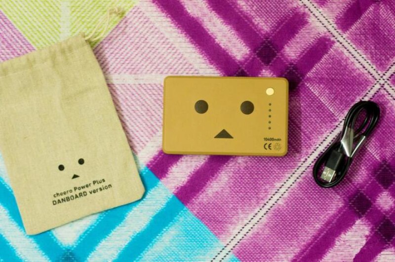 Japanese style Cheero Power Plus Danboard version 10400mAh Flavors Large capacity mobile power bank with Storage bag